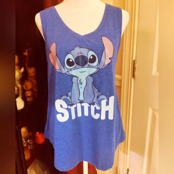 Stitch Asymmetrical Tank Top - Picture 1 of 3